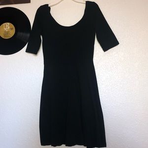 black off the shoulder dress